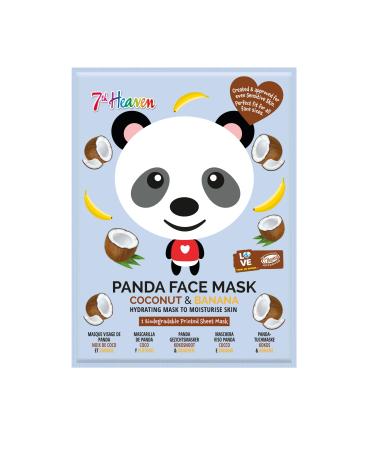 7th Heaven Panda Face Sheet Mask with Coconut & Banana to Hydrate & Moisturise Skin