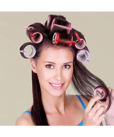 Jumbo Hair Rollers for Long Hair | Bmeliora Purple Rollers - Buy Online on SooperMarket.com