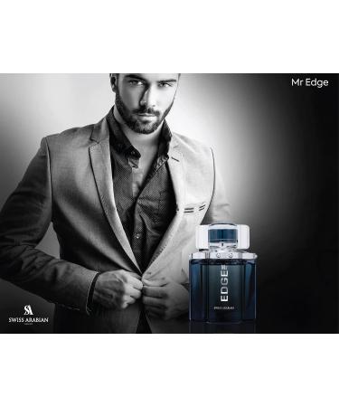 Swiss Arabian Mr EDGE - Luxury Products From Dubai - Long Lasting Addictive Personal EDP Spray Fragrance - Seductive Signature Aroma - 3.4 Oz Orange 3.4 Ounce (Pack of 1) - Buy Online on SooperMarket.com