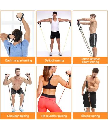 Buy Lectorias 5 Fitness Straps & Resistance Bands for Strength Training - Includes 2 Hand Straps 2 Ankle Straps T r Anker & Storage Pocket - International Shipping - Buy Online on SooperMarket.com