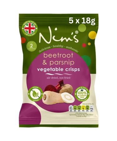 Beetroot Parsnip Crisps Mix Box of 5 Packs