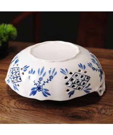 Fruit Basket Bowl Fruit Plate Home Round Ceramic Fruit Bowl Living Room Dining Room Kitchen Desktop Porcelain Fruit Dish Hollow Candy Bowl Fruit Bowls (Color : B) - Buy Online on SooperMarket.com