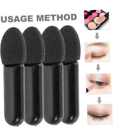 Healeved 400 Pcs Mini Eyeshadow Swab Eyelash Spoolie Eyeshadow Lip Balm Brush Black Plastic - Buy Online on SooperMarket.com