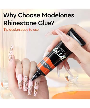 Modelones Rhinestone Gel: 30g Super Adhesive Nail Glue for Gems & Crystals - Buy Online on SooperMarket.com