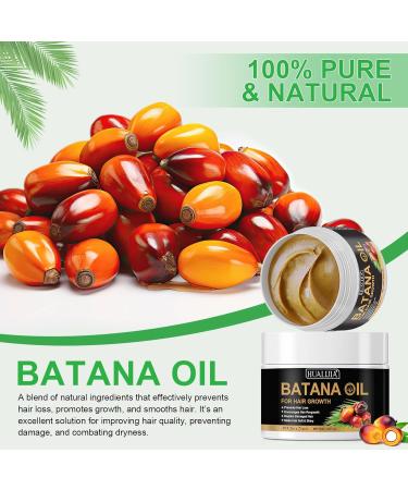 100% Pure Batana Oil for Hair Growth - Dr Sebi Organic Oil from Honduras | Prevent Hair Loss & Promote Thickness for Men & Women - 4.2 oz - Buy Online on SooperMarket.com