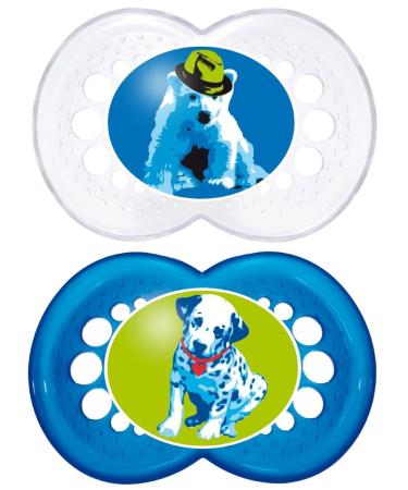 MAM Original Silicone 6-16 months double pack special edition (polar bear - dog)