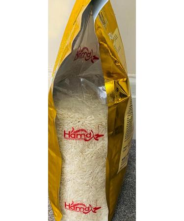 Hamd Premium Quality Extra Long Pure Basmati Rice | World's Finest Grains | 1121 Kainat | 10 Kg - Buy Online on SooperMarket.com