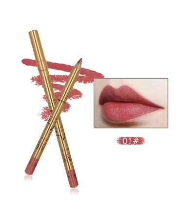 DELISOUL 8-Piece Matte Lip Liner Pencil Set - Waterproof & Long-Lasting with Sharpener - Buy Online on SooperMarket.com
