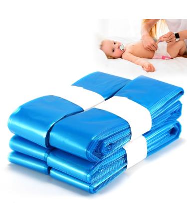 Direkel refill 4 pieces of odor-tight diaper pail cassettes diaper disposal bag compatible with fishing car/tommy tipee sangenic and offspring re-filling cassettes blue