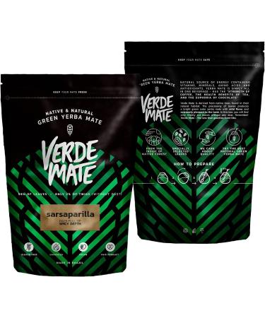 Verde Mate Green Sarsaparilla 0.5 kg | Spicy yerba mate with sarsaparilla 500 g | Strongly stimulating | Ethereal aroma and deep flavor | Exceptional yerba mate tea from Brazil - Buy Online on SooperMarket.com