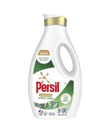 Persil Ultimate Active Clean Laundry Washing Liquid Detergent fights odours and stains for 14 days of freshness 52 Washes 1.404 L Fresh 1.4 l (Pack of 1)