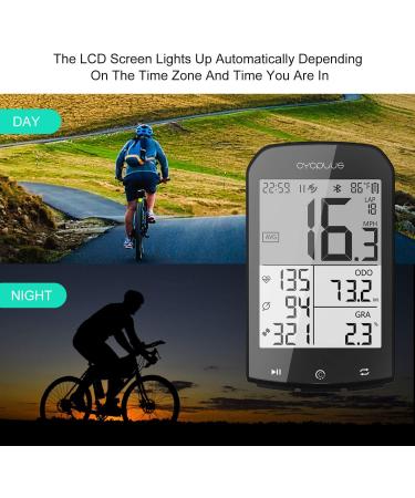 Cycplus GPS Bicycle Computer - Waterproof Wireless Speedometer & Mileage Counter with Ant+ - 2.9 LCD M1+ Z1 - Buy Online on SooperMarket.com