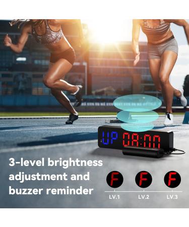 Seesii 13 Inch Gym Timer with Remote - Customizable Interval Workout Clock for HIIT, Crossfit, and Home Gym - Buy Online on SooperMarket.com