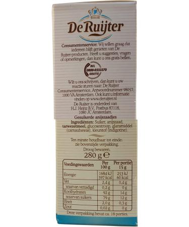 De Ruijter White-Blue Sprinkles / Blauwe en Witte Muisjes 280g - Buy Online on SooperMarket.com