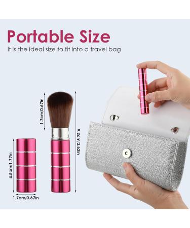 Andibro 2Pcs Retractable Kabuki Makeup Brush Portable Travel Foundation Brush Loose Powder Brush Blush Makeup Brushes Face Liquid Foundation Sunscreen Brush Extensible Contour Makeup Brush with Cover - Buy Online on SooperMarket.com