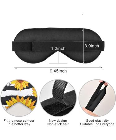 Haskirky Light Blocking Eye Mask for Deep Sleep | Adjustable, Breathable | Men and Women | Perfect for Travel, Yoga, Meditation - Buy Online on SooperMarket.com