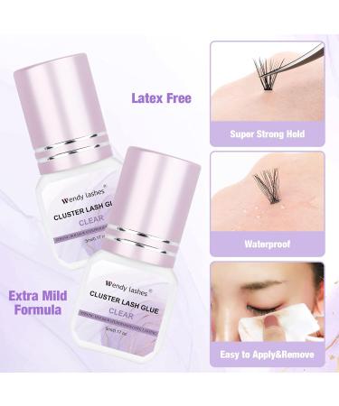 Cluster Lash Glue: Strong Hold, Fast Drying, Waterproof - Gentle Eye Lash Remover for Extensions and Clusters - Buy Online on SooperMarket.com
