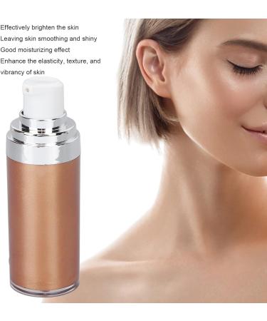Glitter Body Makeup Liquid Cream - Shimmery Rose Gold Highlighter for Face & Skin | Moisturizing Lotion with Natural Glow Finish - Buy Online on SooperMarket.com