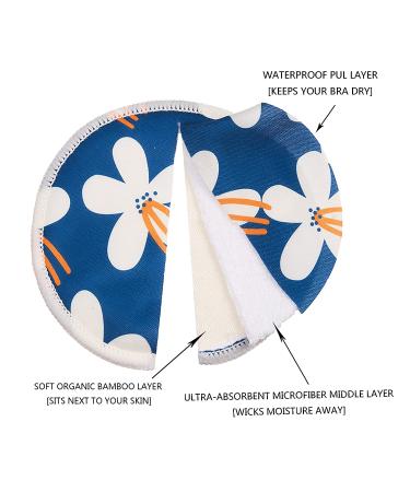 Organic Bamboo Nursing Pads for Breastfeeding - 10 Washable Pads + Wet Bag +Wash Bag  Super Absorbent Breast Pads Nipple Pads for Breastfeeding Reusable Breast Pads for Breastfeeding(Large 4.7") Calico - Buy Online on SooperMarket.com