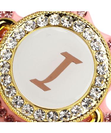 Gold Baby Pacifier Set | Rhinestone Lightweight Pacifier for Babies 6-18 Months | Cute Home Use Gift (Letter I) - Buy Online on SooperMarket.com