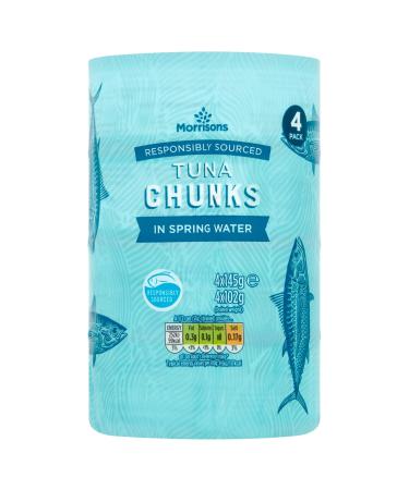 Morrisons Tuna Chunks In Spring Water 4 x 145g