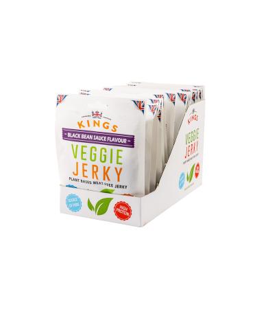 Kings Black Bean Sauce Flavour Veggie Jerky Box of 16 x 25g