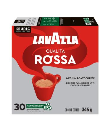 Lavazza Qualit Rossa Medium Roast K-Cup Coffee Pods 120 Count For Keurig Coffee Makers Qualit Rossa 30 count (Pack of 4)