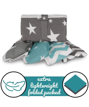 Breathable Washable Baby Diaper Wrap Pad | 50x70 cm Zigzag Gray | Reusable Infant & Toddler Ceiling Pad - Buy Online on SooperMarket.com