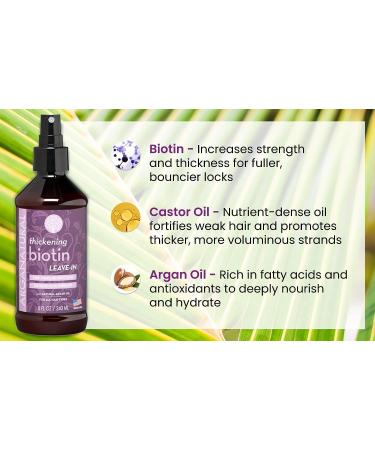 Arganatural Biotin Leave In Conditioner & Detangler | 8 fl oz Spray Bottle - Buy Online on SooperMarket.com