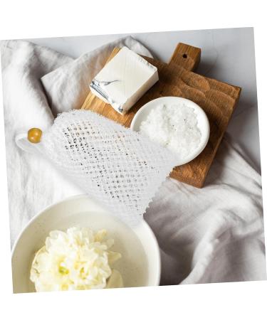 BELLIFFY 1pc Soap Loofah Sponge Bath Scrubber Body Scrub Sponge Shower Net Soap Storage Nylon - Buy Online on SooperMarket.com
