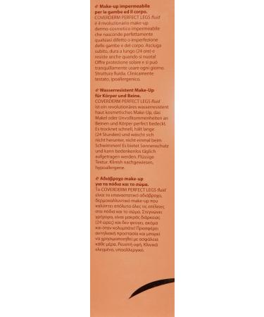 Coverderm Perfect Legs Fluid Waterproof Makeup for Legs & Body SPF 40 (50) - Buy Online on SooperMarket.com
