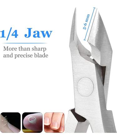 Professional 1/2 Jaw Cuticle Cutter Cuticle Nipper Stainless Steel Manicure Feet Hands Ingrown Toenail Cuticles Cuticle Scissors (Light Blue) - Buy Online on SooperMarket.com