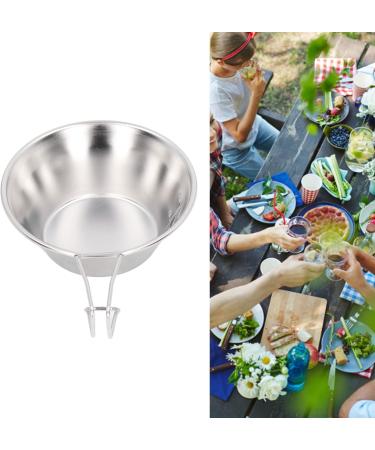 Plplaaoo Stainless Steel 304 Camping Bush Pot | Versatile Camping Cup & Bowl | Easy Clean Dishwasher Safe | Ideal for Hiking & Outdoor Adventures - Buy Online on SooperMarket.com