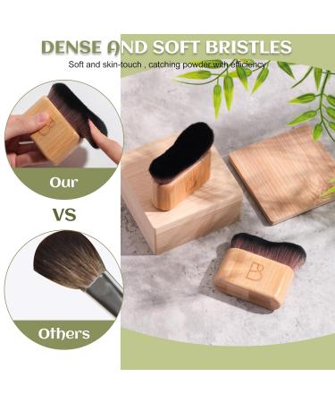 BS-MALL Self Tanning Body Brush Set | Eco-Friendly Bamboo Handles Ultra-Soft Bristles | Perfect for Face & Body Application | Travel-Friendly Makeup Brushes - Buy Online on SooperMarket.com