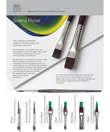 Winsor & Newton Galeria Round Brush Size 01 Black - Short Handle - Buy Online on SooperMarket.com
