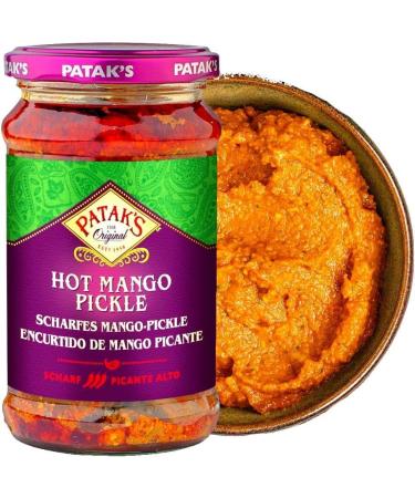 Pataks Hot Mango Pickle | A Fresh-Tasting Pickle | Aromatic Flavour | Spicy Kick | 283g | ( Pack of 2) - Buy Online on SooperMarket.com