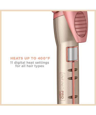 INFINITIPRO BY CONAIR 1-inch Titanium Ceramic Curling Iron for Frizz-Free Classic Curls - Ideal for Short, Medium, and Long Hair - Buy Online on SooperMarket.com