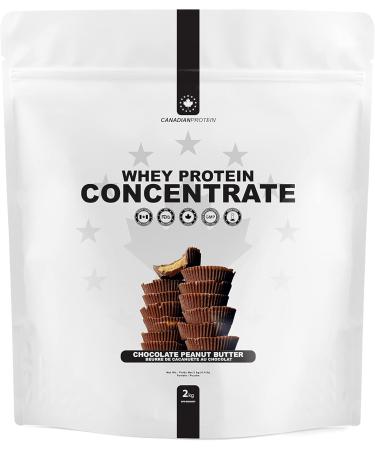 Canadian Protein Whey Concentrate 24g of Protein | 6 kg of Chocolate Peanut Butter Flavoured Low Carb Keto Friendly Workout Recovery Drink | Protein Powder Rich in BCAA Amino Acids - Buy Online on SooperMarket.com