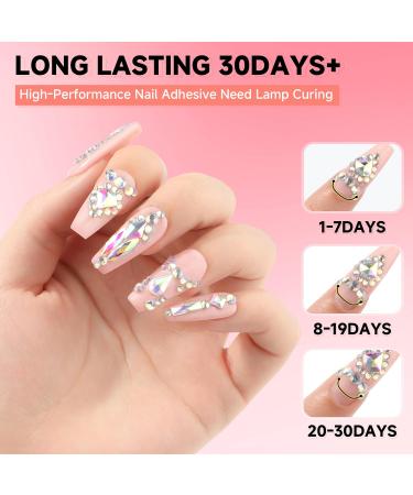 UNA GELLA Nail Rhinestone Glue Gel - Super Strong 15ML for 3D Nail Art No Wipe Perfect for Crystals & Jewels Ideal Gift - Buy Online on SooperMarket.com