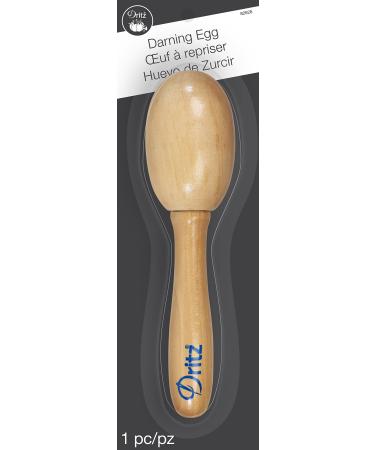 Dritz Clothing Care 82626 Darning Egg, Black , Brown