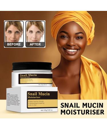 Snail Mucin Moisturiser Snail Mucin Cream Snail Mucin Moisturiser Face Women & Men Anti Aging Face Cream Face Moisturiser for Dry Skin Day & Night Face Cream with Lifting & Anti Wrinkle - Buy Online on SooperMarket.com