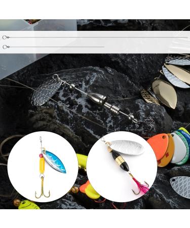 Alwonder 100 Pack Stainless Steel Wire Spinner Baits - Fishing Lure Making Kit for Bass, Trout, Walleye, Salmon, Catfish - 0.023-6.3 - 100 Packs - Buy Online on SooperMarket.com