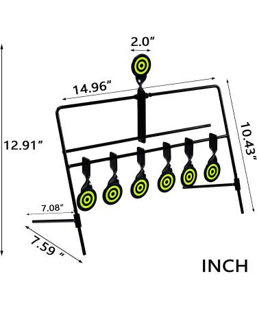 KNINE OUTDOORS 6 Target Air Gun Pellet BB Resetting Target for .22 .177 Caliber - Buy Online on SooperMarket.com