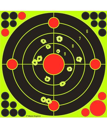 Kefit 12x12 Self Adhesive Splatter Paper Targets for Shooting - 20 Pack - Ideal for BB Gun, Rifle, Airsoft, Pistol - Buy Online on SooperMarket.com