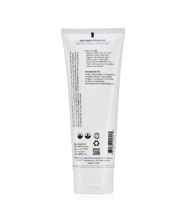 Fragrance-Free Firm Hold Men's Hair Gel - 8 oz | Paraben-Free, Hypoallergenic, Sensitive Skin Formula - No Irritations | Styling Gel for Aggressive Hair Styles - Buy Online on SooperMarket.com