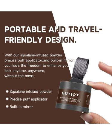 MIFELOY Root Touch Up Powder Cover Up Hair Color for Grays Root Coverage for Women Men Roots Concealer for Beard Line Eyebrow Instantly Shadow Powder for Thinning Grey Hairline Dark Brown - Buy Online on SooperMarket.com