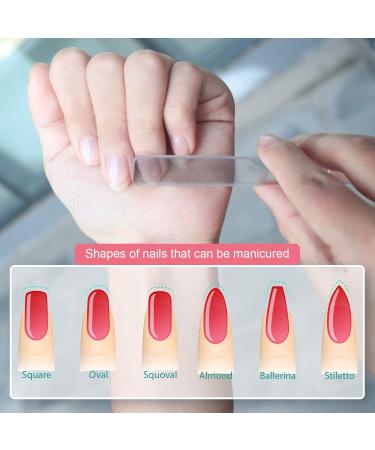 RedFlow Nano Glass Nail File and Foot File Set - Professional Manicure Kit for Natural Nails, Callus Removal & Dead Skin - 3 Piece Set - Buy Online on SooperMarket.com
