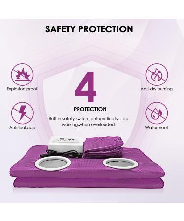 Buy HlieeeoSfcn Infrared Sauna Corner: 2-Zone Portable Heating Blanket with Remote Control | Professional Detox Therapy | International Shipping Available - Buy Online on SooperMarket.com