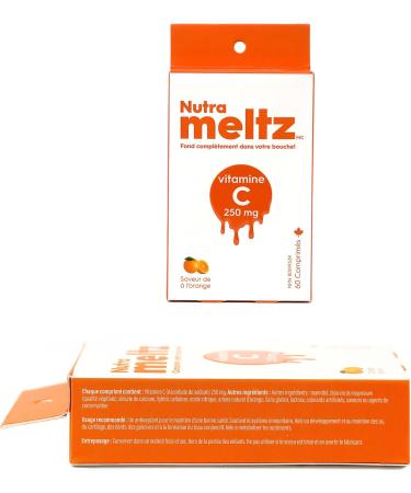 Nutrameltz Vitamin C 250mg | For Healthy Bones & Maintain Immune System | 60 Melting Tablets - Buy Online on SooperMarket.com