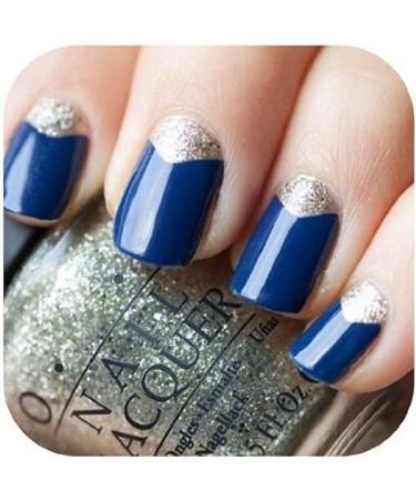 10Pcs Nail Art Designs French Chevron & Teardrop Nail Tip Guides Stickers - Buy Online on SooperMarket.com